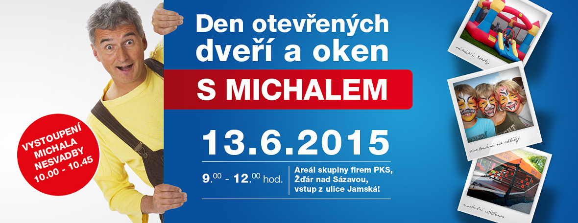 plakát Den ostevřených dveří s Michalem
